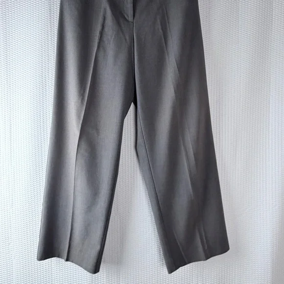 Dress barn Women Dress Pants Gray 14 Wide Leg Office Wear Business Tailored - Picture 5 of 8